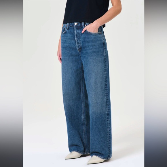 Agolde Denim - AGOLDE Low Slung Baggy wide-leg jeans Size 25